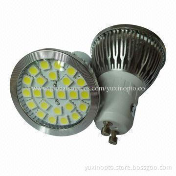 24pcs SMD 5050 GU10 LED Spotlight, 4.5W